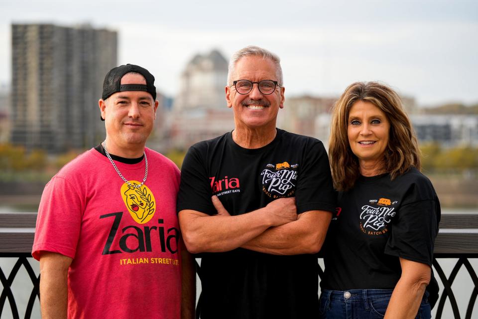 Chef Jarrod Ante teamed up with married couple, co-owners Robert and Tammy Viox, to bring chef at Zaria Italian Street Eats and Four Mile Pig to The Galley on the Levee.