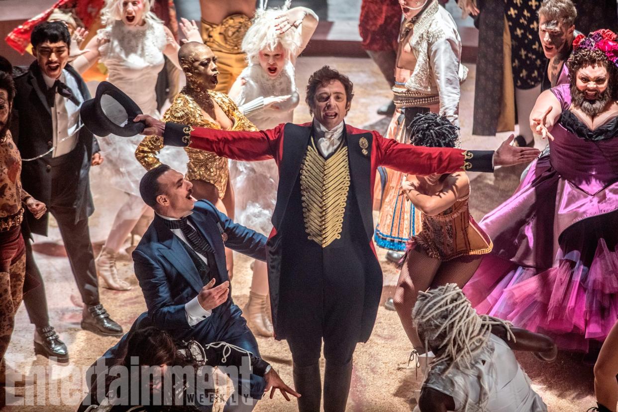 Hugh Jackman is PT Barnum in 'The Greatest Showman' (credit: 20th Century Fox/EW)