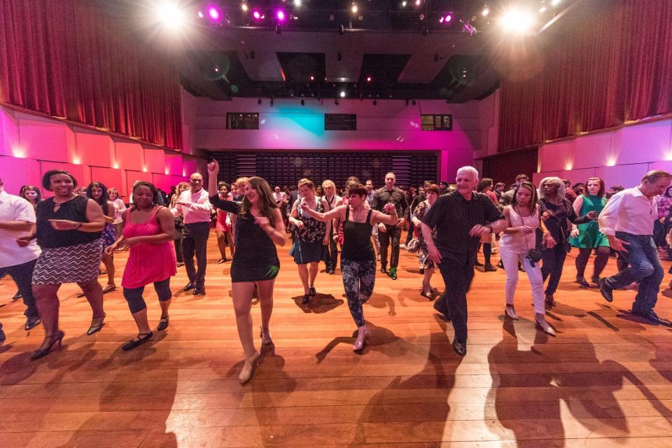 The Detroit Symphony Orchestra's salsa dance parties have been going strong since 2017. The next event will be held Saturday, Aug. 13, 2022.