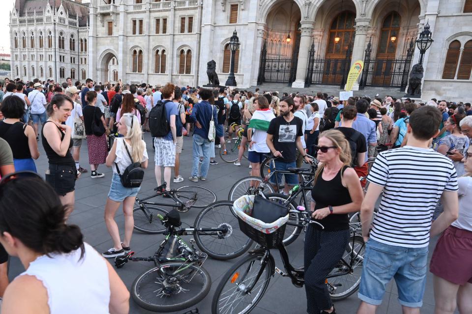 歐洲氣溫炎熱，匈牙利也遇到罕見乾旱。(AFP)