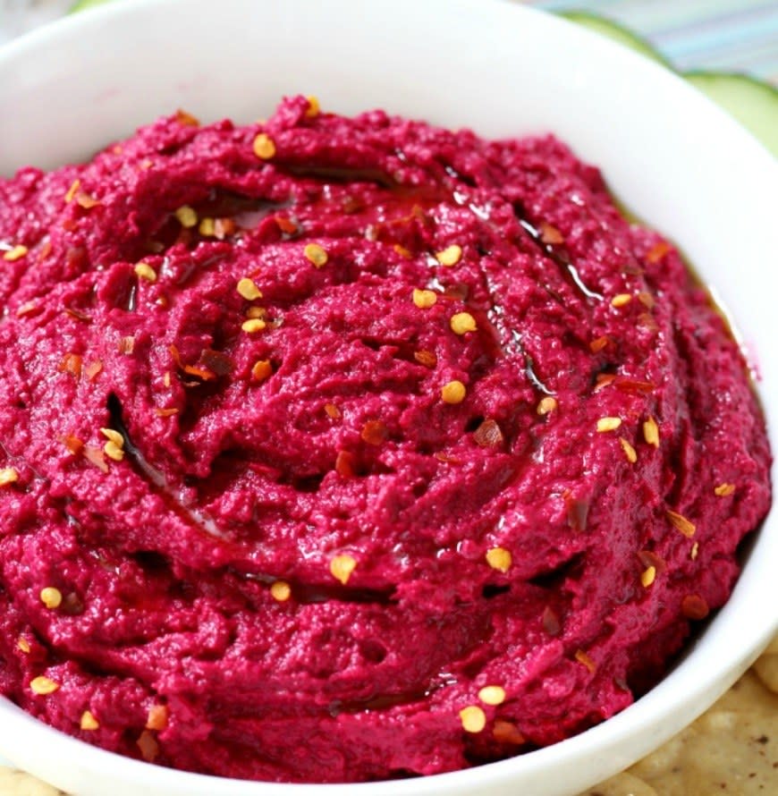 Beet Hummus from Kim's Cravings