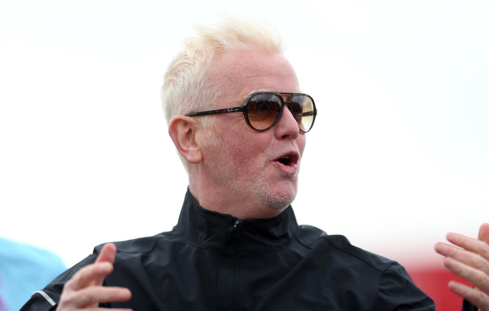 Chris Evans at the start of the Men's London Marathon during the 2019 Virgin Money London Marathon.