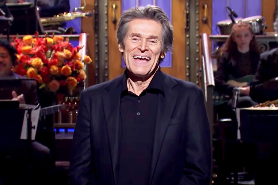 Willem Dafoe during his monologue on SNL.