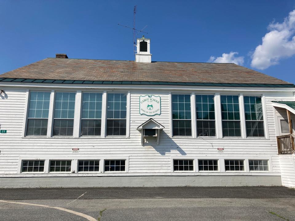 The Cabot School in Cabot, Vt., is pictured on Wednesday, July 5, 2023. The school is among more than 90 Vermont school districts suing chemical giant Monsanto over toxic contamination in educational buildings from the now banned industrial chemicals PCBs.