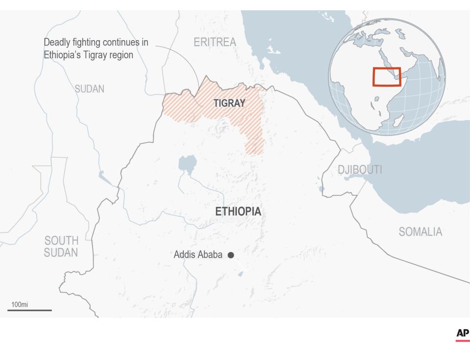 <p>Tigray is located in the north of Ethiopia and borders Sudan</p>AP