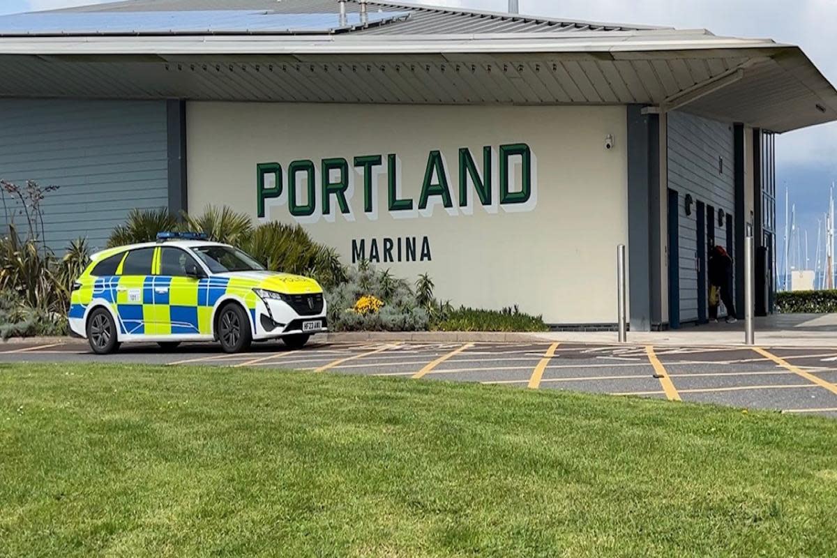 Police at Portland Marina <i>(Image: Dorset Media Services)</i>