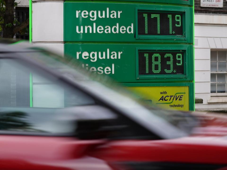The Prime Minister plans to ‘expose’ petrol stations that fail to pass on lower fuel prices from a Government fuel duty cut, it has been reported (Yui Mok/PA) (PA Wire)