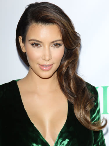 Long hair: Kim Kardashian