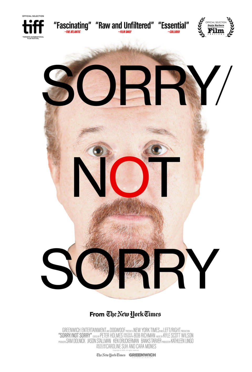 Poster of Louis CK film "Sorry Not Sorry"