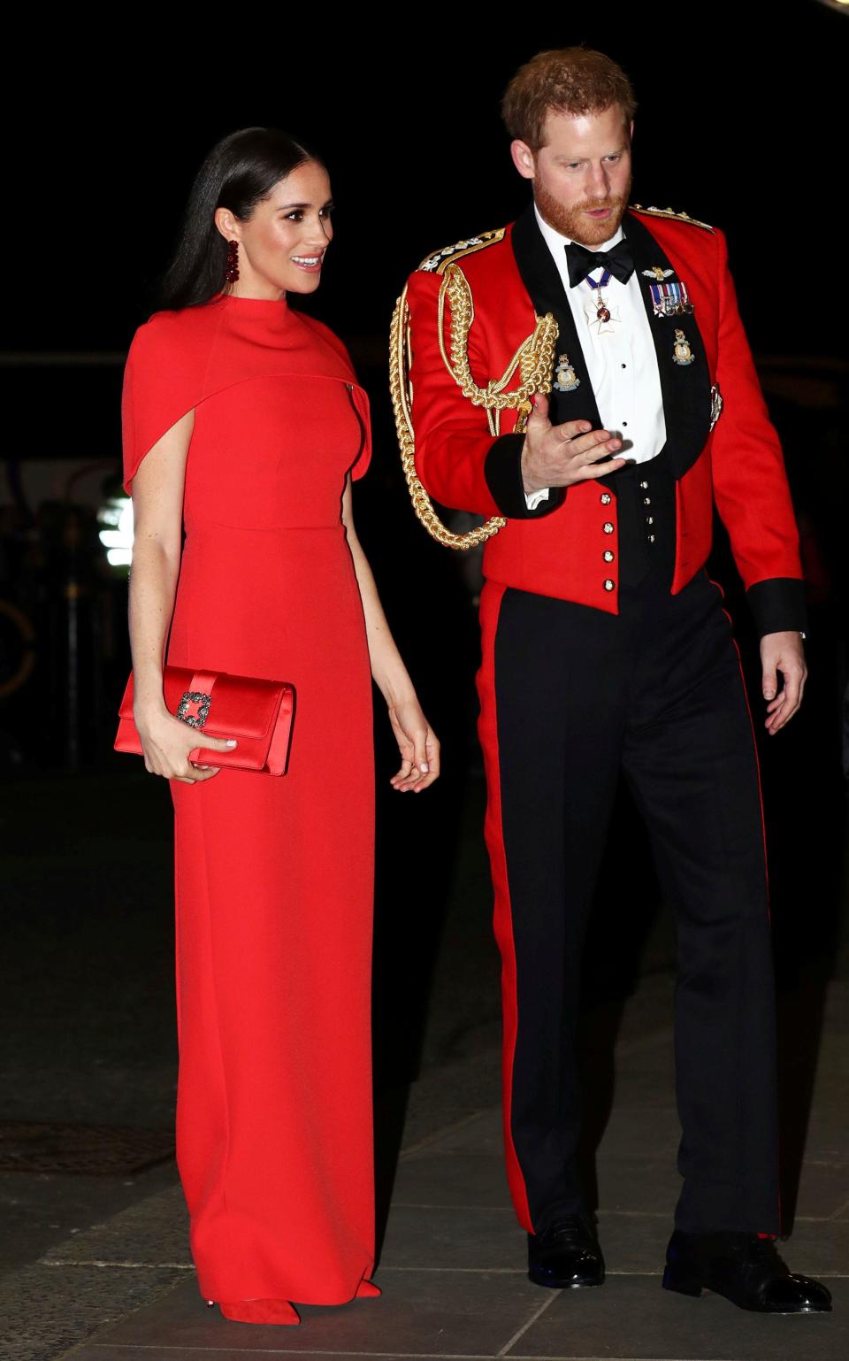 meghan markle red dress