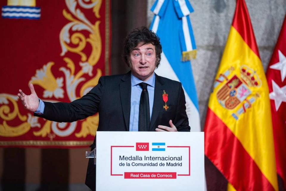 Javier Milei recibió una condecoración el viernes por parte de la Comunidad de Madrid y el fin de semana realizará una visita de trabajo a Alemania.