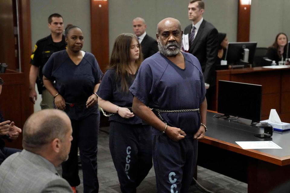 Duane “Keefe D” Davis, 60, arrives in a Las Vegas court on October 19, 2023 (POOL/AFP via Getty Images)