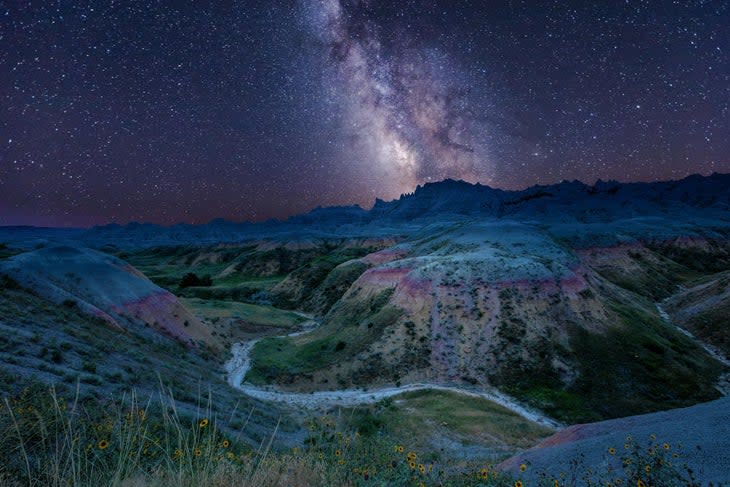 Night skies over Badlands National Park. Photo by Jose Torres