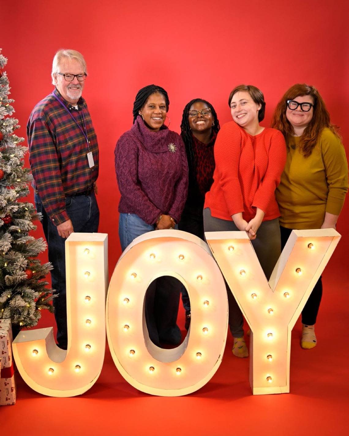 The Kansas City Star team at the Holiday Portrait Pop-up on The Shops on Blue Parkway in collaboration with the Soul of Santa’s Community Breakfast event on Dec. 10.