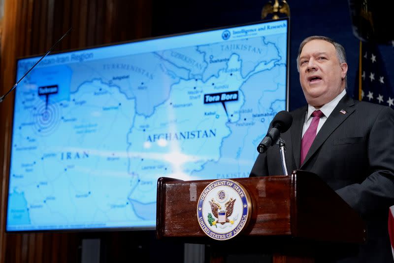 FILE PHOTO: U.S. Secretary of State Pompeo delivers remarks at National Press Club