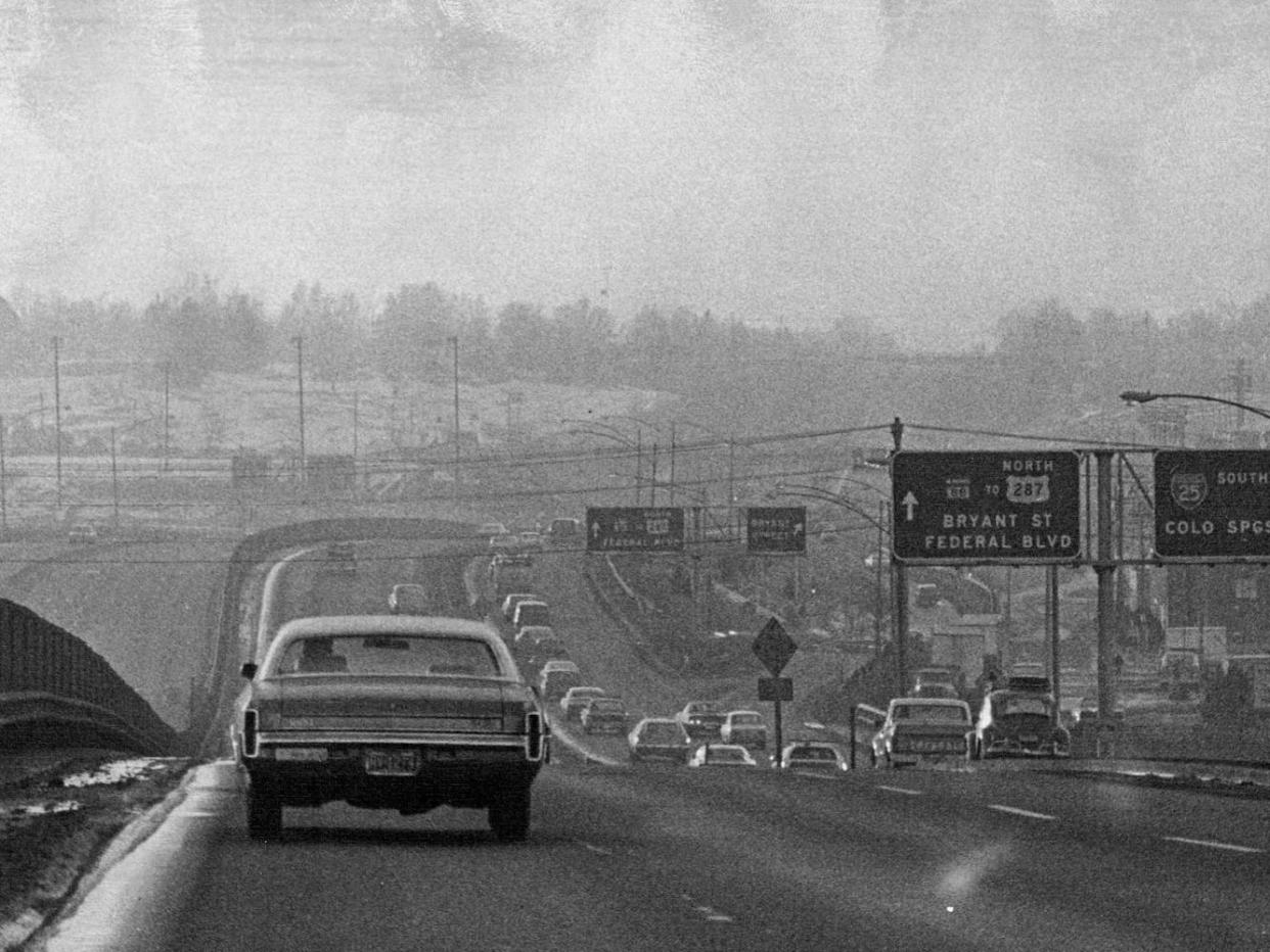 Smog over Denver in 1974.