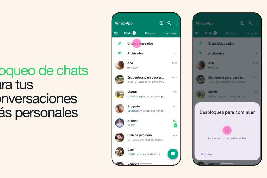 Cómo bloquear chats individuales en Whatsapp