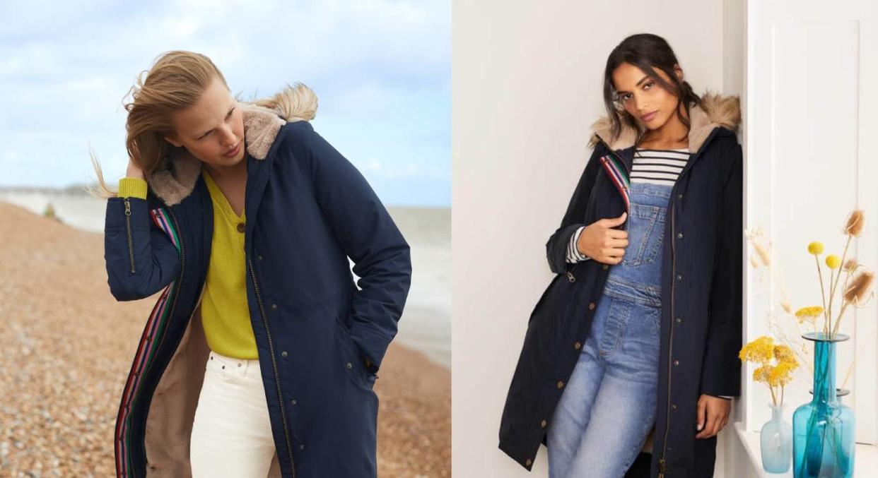 Boden’s fastest selling coat of all time is finally back in stock. (Boden) 