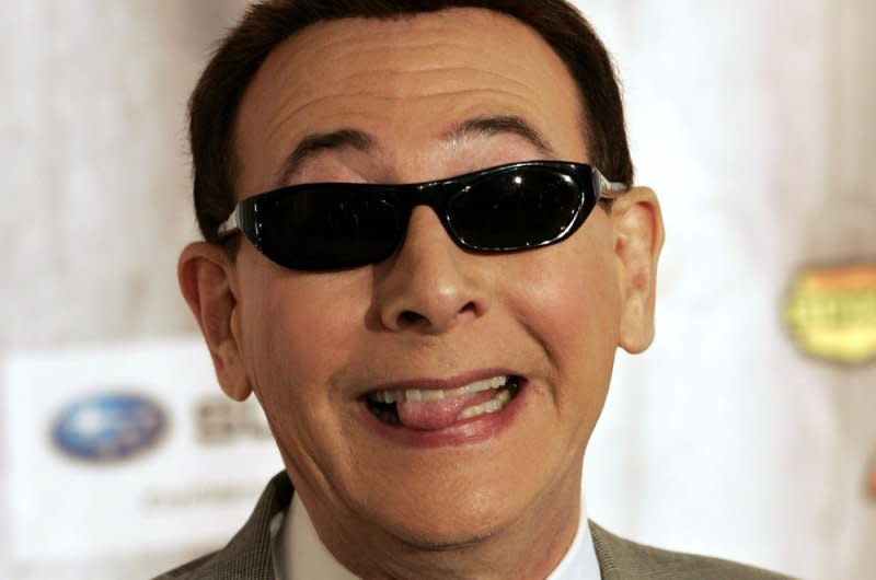 Pee-wee Herman creator Paul Reubens died Sunday. File Photo by Jonathan Alcorn/UPI