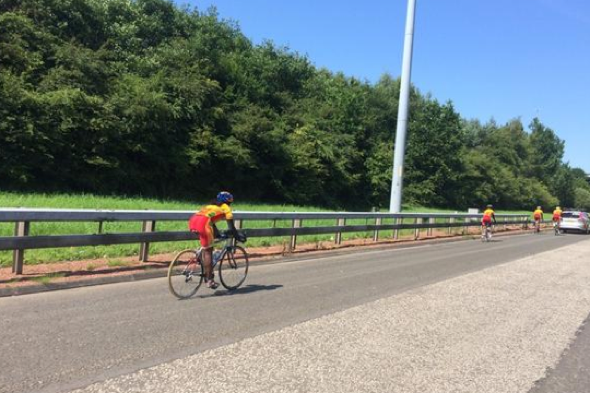 Police called after Sri Lankan cycling team spotted riding on M74