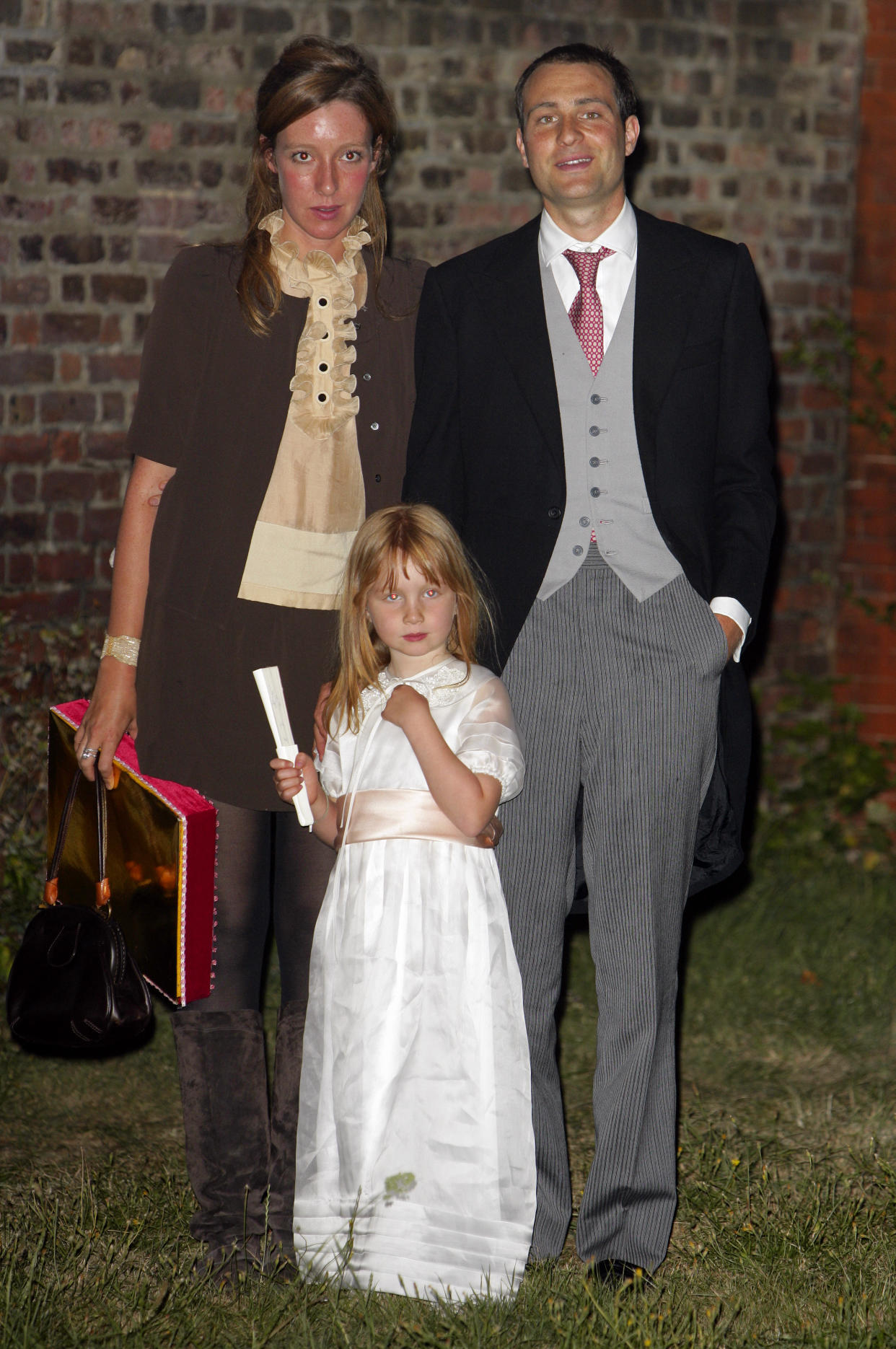 Kate Rothschild, Ben Goldsmith and their daughter Iris Goldsmith in 2009. (Getty)