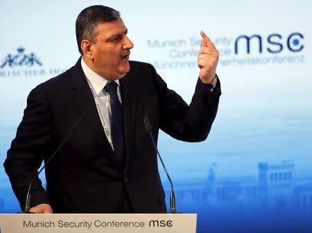 Riad Hijab, chief coordinator of the main Western-backed Syrian opposition, attends a panel discussion at the Munich Security Conference in Munich, Germany, February 14, 2016. REUTERS/Michael Dalder