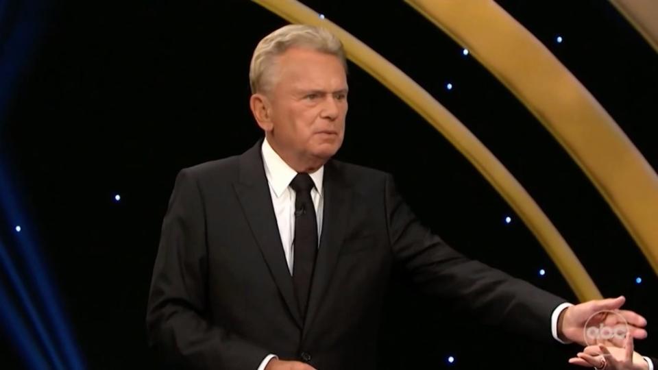 Pat Sajak on “Celebrity Wheel of Fortune.” ABC