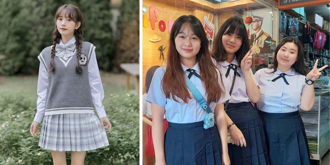 CHINESE WOMEN SCHOOL UNIFORM