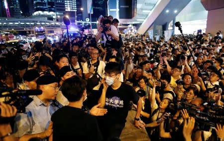 Protest to demand authorities scrap a proposed extradition bill with China, in Hong Kong