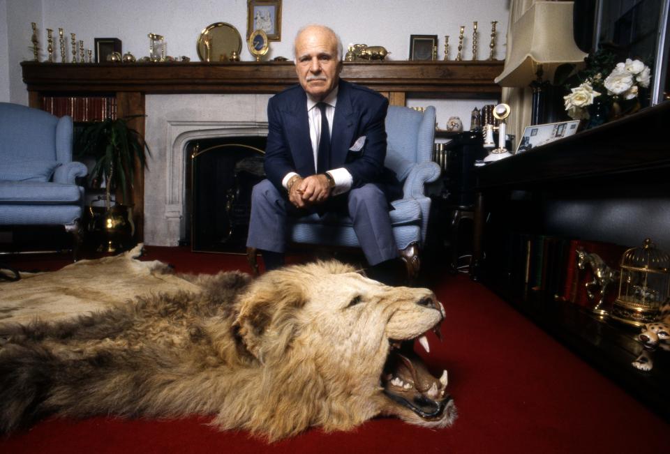 Music manager Don Arden, father of Sharon Osbourne, at home in 1995. (Photo by Martyn Goodacre/Getty Images)