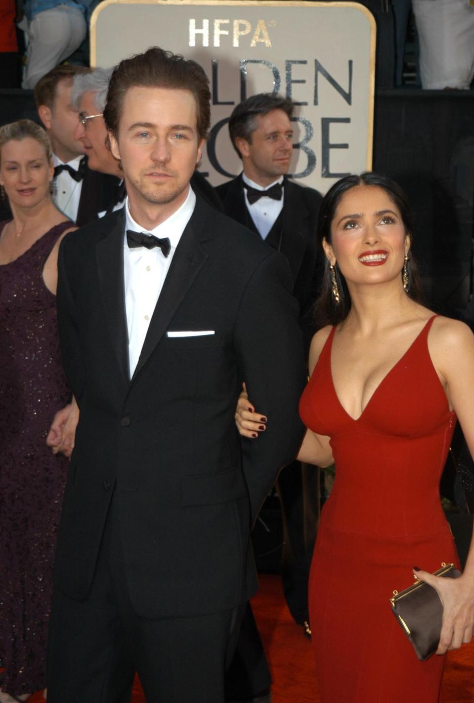 Edward Norton and Salma Hayek