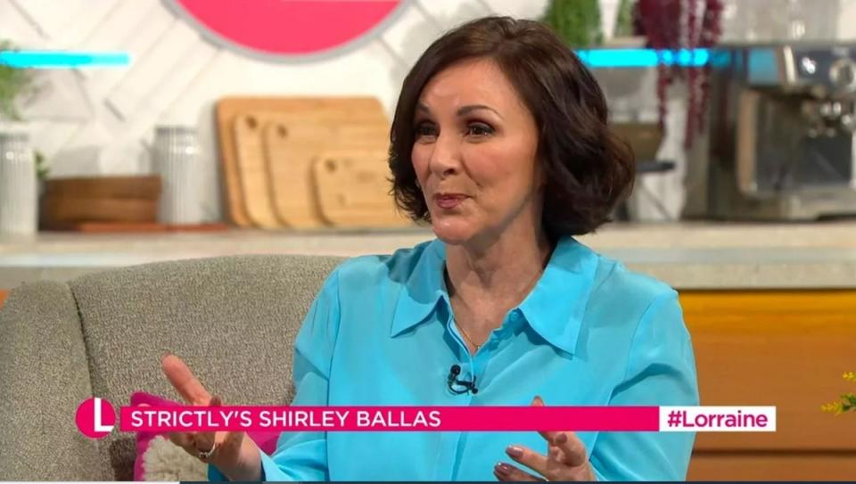 Shirley Ballas appeared on ITV's Lorraine on January 15 (ITV)