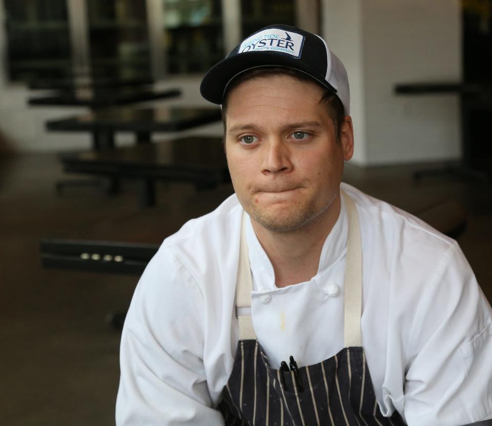 Chef Craig Lee of Row 34 in Portsmouth talks about how the added administative kitchen fee has helped his staff in the back of the house since they don't get to make tips.
