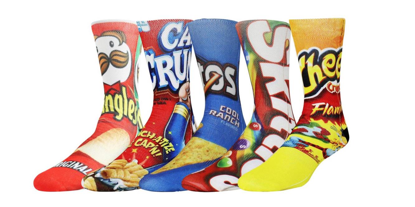 Crazy Socks, Flamin Hot Cheetos, Funny Novelty Socks, Adult, Large : Target