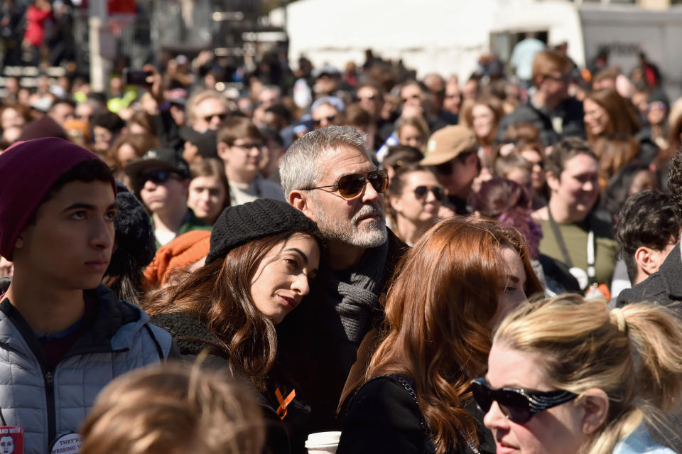 George and Amal Clooney attended March For Our Lives [Photo: Getty]