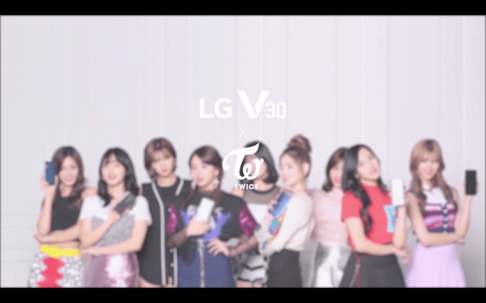 知名韓國女團 TWICE 成為 LG V30 產品代言人