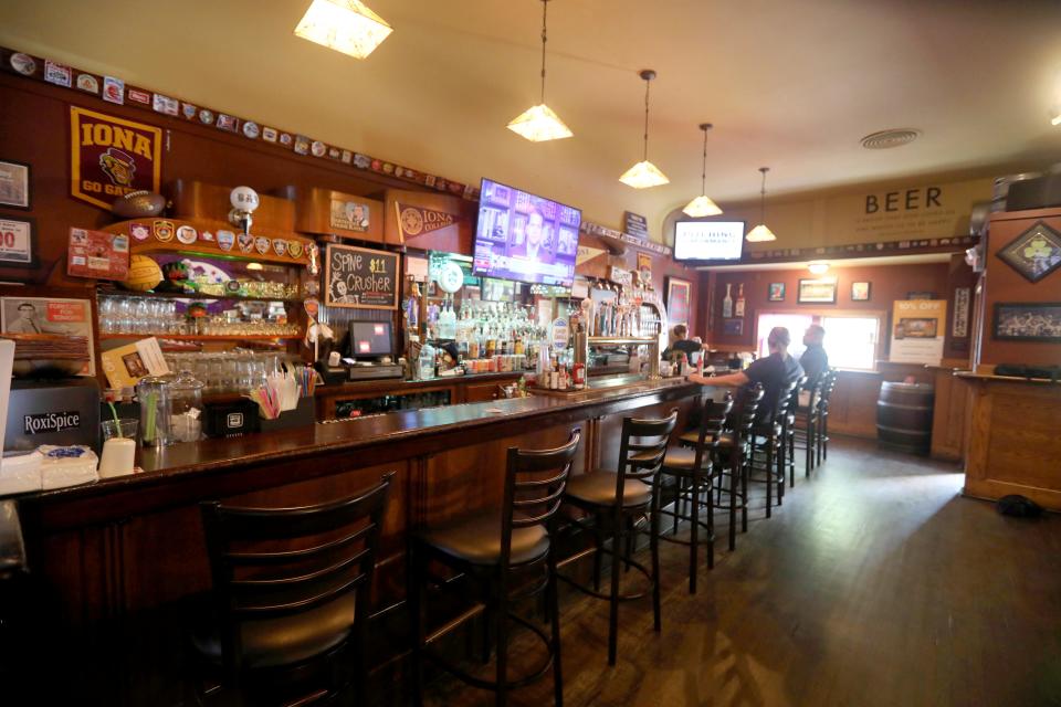 The bar at Beechmont Tavern in New Rochelle, photographed Aug. 31, 2021.