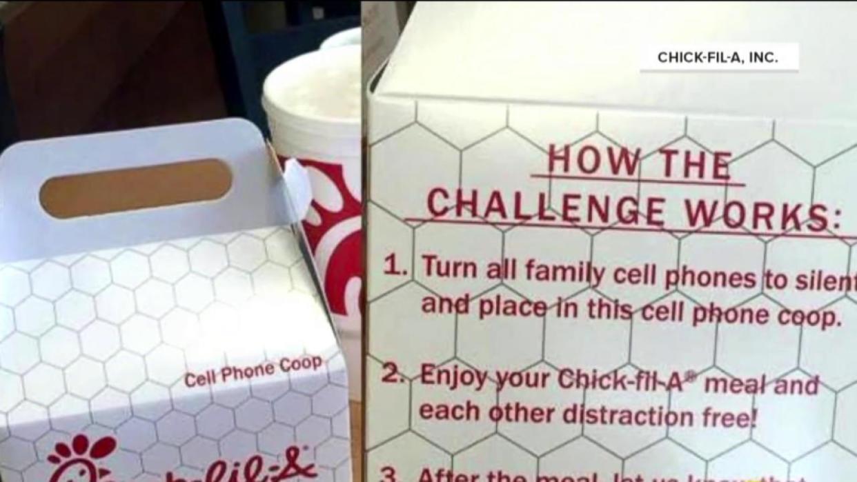 Chick-Fil-A's 'Cell Phone Coop' Trades Devices at Dinner for Ice Cream