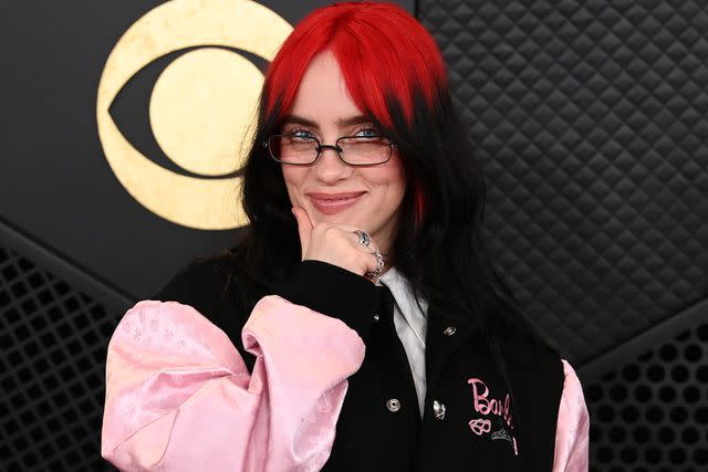 <p>David Fisher/Shutterstock </p> Billie Eilish arrives at the 66th Annual Grammy Awards
