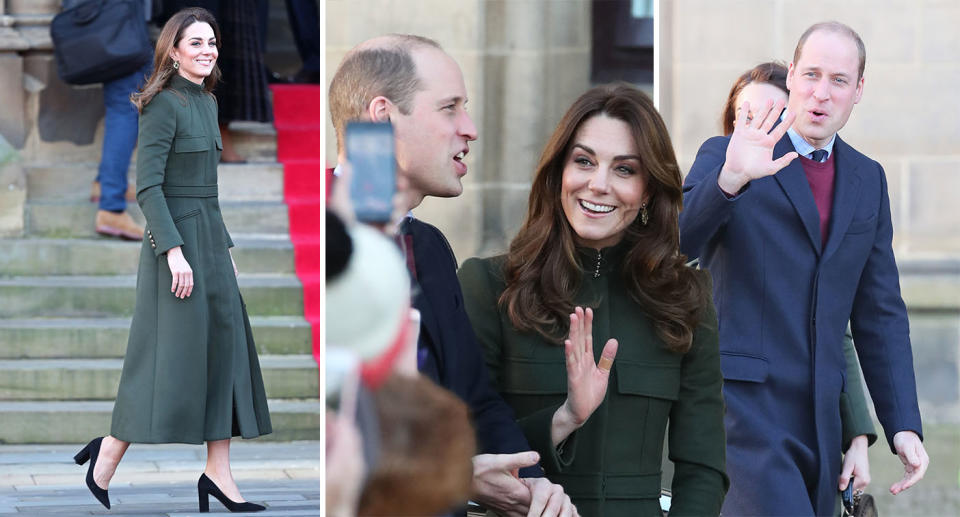 The Duke and Duchess of Cambridge arrive in Bradford for a day of joint engagements. [Photo: PA/Getty]