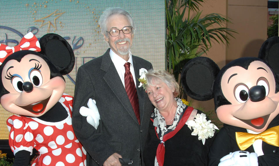 What they worked on together: They were the voice actors for Mickey and Minnie Mouse.They met after Russi was cast as Minnie and hit it off immediately, even though both were married to other people at the time. A couple of years later, they met again for a project and both happened to be single, so they finally started dating. They got married in 1991.
