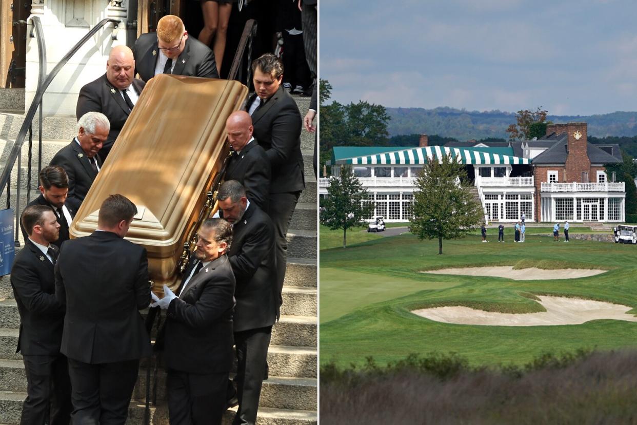 Ivana Trump's Casket, Trump National Golf Club NJ