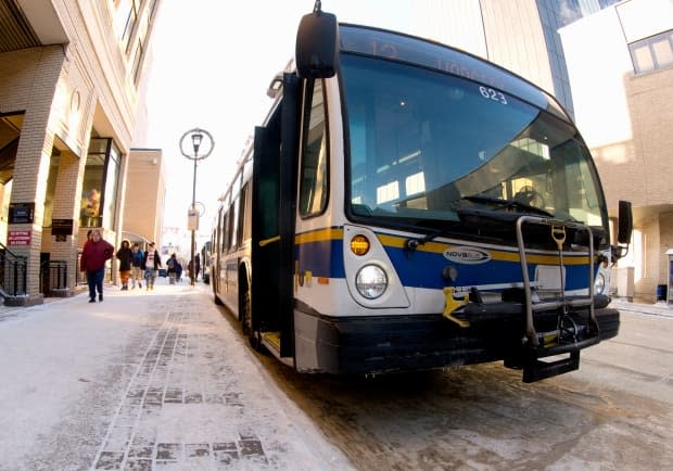 Regina's executive committee voted in favour of contributing $686,505 of the total $2.5 million required to install driver shields and self-securing mobility stations on buses.  (Bryan Eneas/CBC News - image credit)