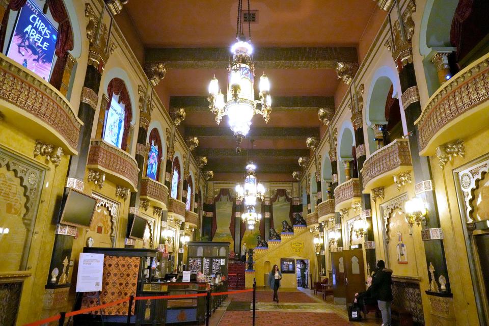 The lobby at the Oriental Theatre on North Farwell Avenue in Milwaukee on Thursday, Nov. 2, 2023.
(Credit: Mike De Sisti / The Milwaukee Journal Sentinel)