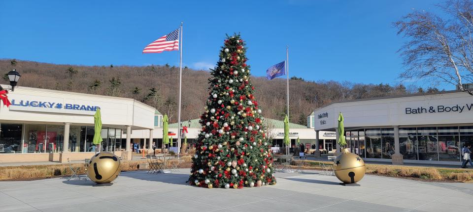 The Pocono Premium Outlets in Tannersville, formerly known as The Crossings Premium Outlets, is abound with holiday spirit and decorations on Nov. 30, 2023. New stores and businesses are open and extending their holiday hours as renovations and upgrades continue.