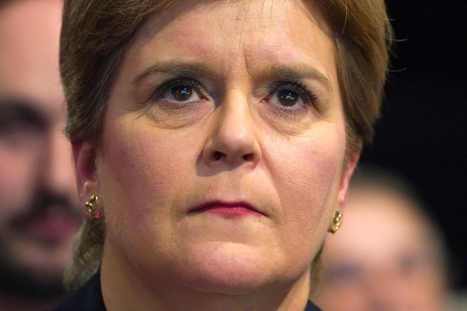 Former Scottish first minister Nicola Sturgeon has said she dealt with messages “in line with policies” of the Scottish Government (PA Wire)