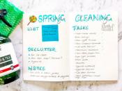 <p>Keep your <a href="https://diaryofajournalplanner.com/best-spring-cleaning-hacks-for-bullet-journal/" rel="nofollow noopener" target="_blank" data-ylk="slk:spring cleaning list;elm:context_link;itc:0;sec:content-canvas" class="link ">spring cleaning list</a> in order with this bullet journal spread from Diary of a Journal Planner. Make a list of cleaning products on a detachable Post-It, notes on what needs to get done, specific cleaning tasks, and decluttering projects all in one, aesthetically pleasing spot. </p>