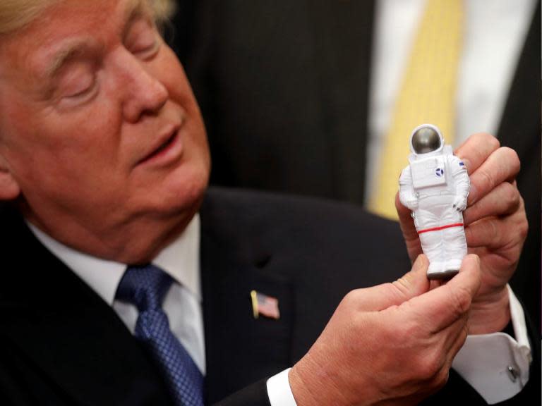 Donald Trump announces plan to send astronauts to the Moon and Mars