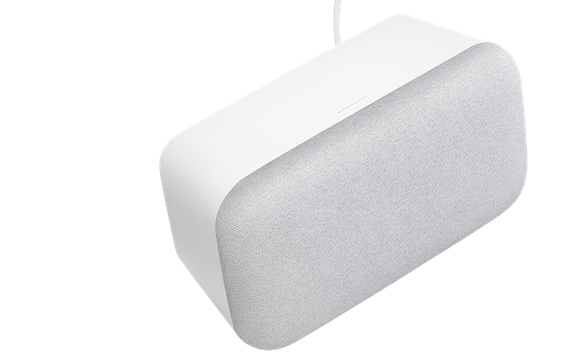 Picture of Google Home Max speaker.