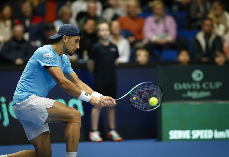 Pedro Cachín inició su carrera en la Copa Davis con una derrota ante el finlandés Emil Ruusuvuori